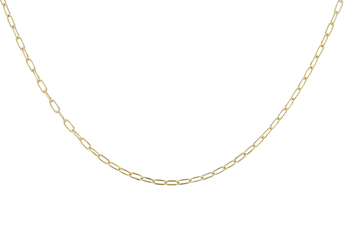 G329-27545: PAPERCLIP SM (7IN, 2.40MM, 14KT, LOBSTER CLASP)