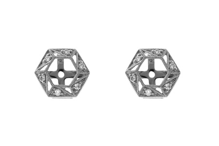 H054-81191: EARRING JACKETS .08 TW (FOR 0.50-1.00 CT TW STUDS)