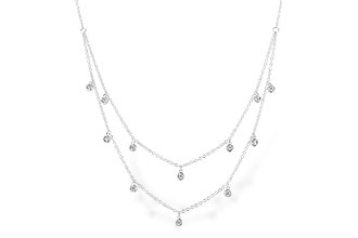 H328-37618: NECKLACE .22 TW (18 INCHES)