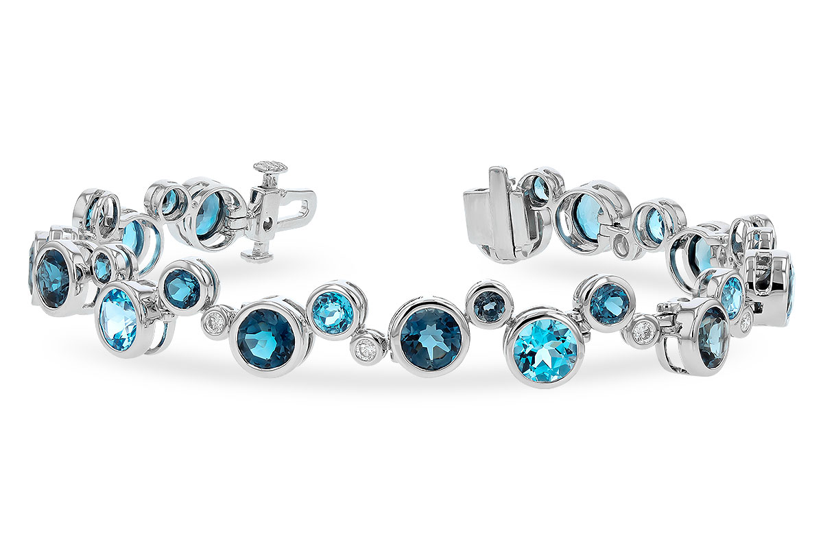 B328-41191: BRACELET 15.65 TW BLUE TOPAZ 15.95 TGW