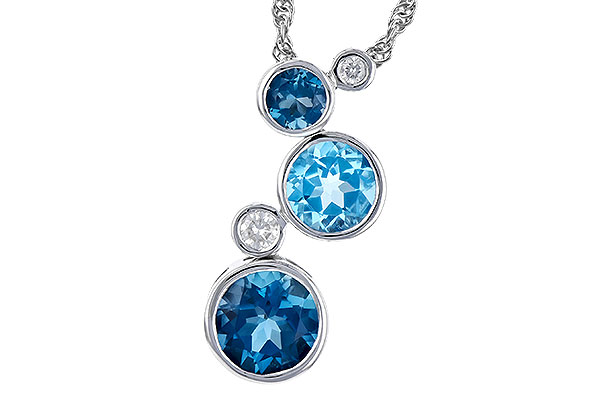 E327-52164: NECK 2.30 BLUE TOPAZ 2.40 TGW