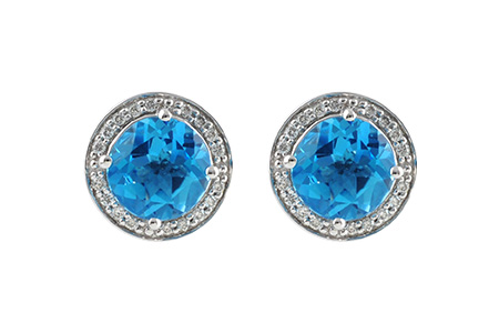 G242-03082: EARR 4.22 BLUE TOPAZ 4.41 TGW