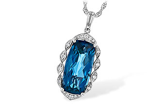 H244-73909: NECK 6.70 LONDON BLUE TOPAZ 6.81 TGW