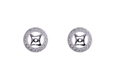 K238-42109: EARRING JACKET .32 TW (FOR 1.50-2.00 CT TW STUDS)